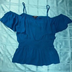 Express Off The Shoulder Ruffle Top